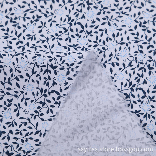 White Poplin Dot Printed Fabrics For Sewing Shirts